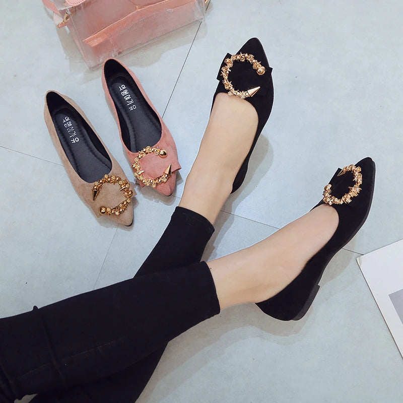 Spring and Autumn Casual Fashion Pointed Toe Comfortable Non-slip