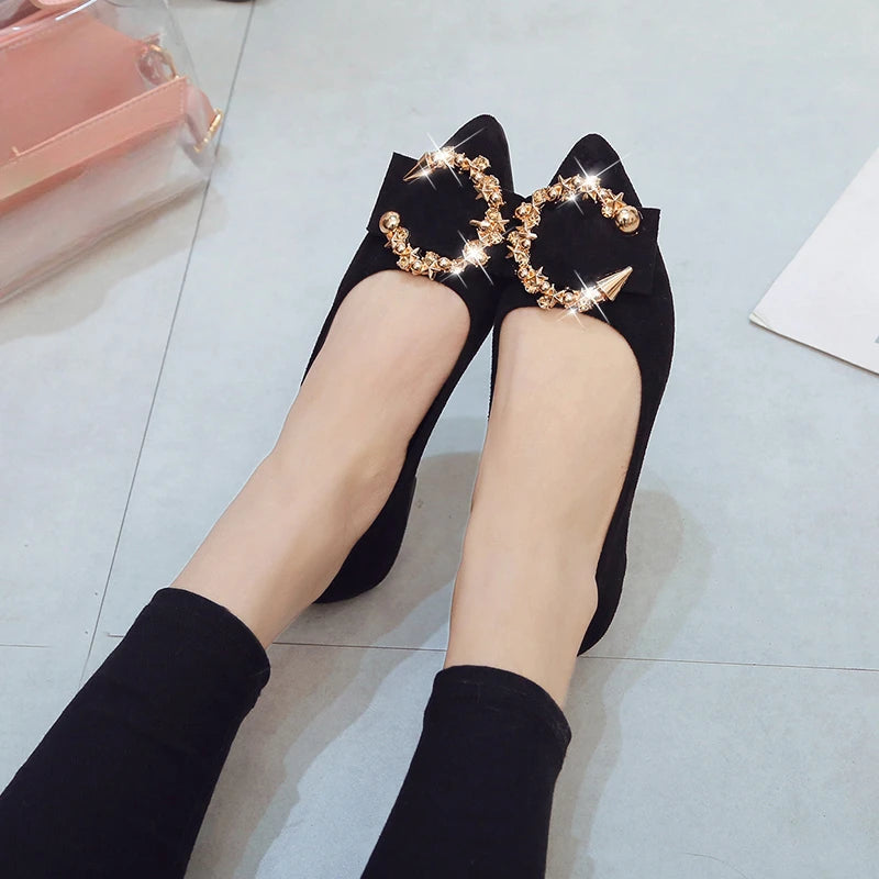 Spring and Autumn Casual Fashion Pointed Toe Comfortable Non-slip